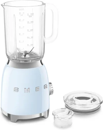 SMEG BLF03 - Licuadora de estilo retro, licuadora de encimera de 600 W con jarra sin BPA de 48 onzas, 3 velocidades + pulso, trituración de hielo y