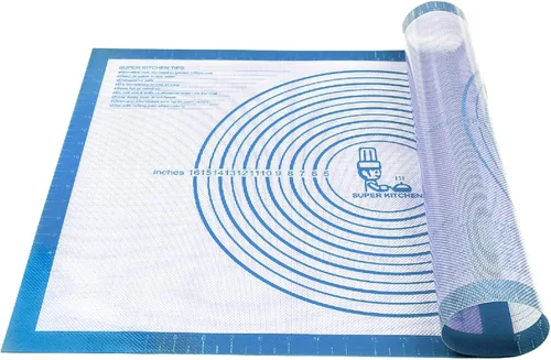 Miniatura 9 de Tapete de Silicona Antiadherente para Repostería Grande con Medidas de 16'' por 20'' para Tapete de Silicona para Hornear, Mostrador, Rodillo
