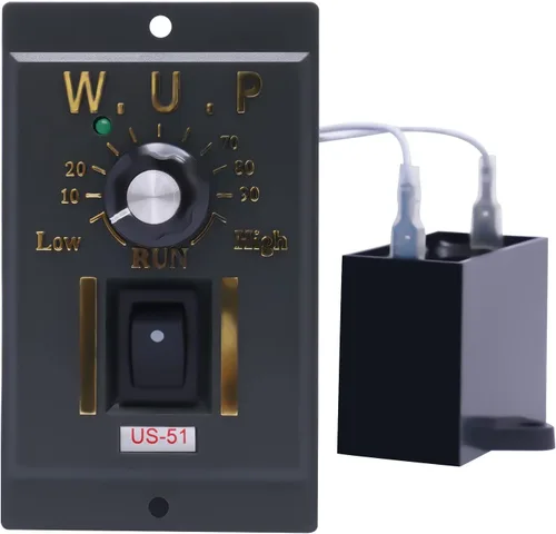 Miniatura 6 de Motor de engranajes eléctrico 110V 250W 10K Monofásico de alto par motor reductor de engranajes de CA 0-135 RPM Controlador de velocidad variable