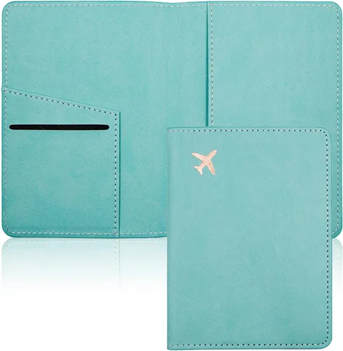 Estuche para pasaporte, ranuras para pasaporte, tarjetero para pasaporte y tarjeta de vacunación, bonita funda para pasaporte para mujeres y