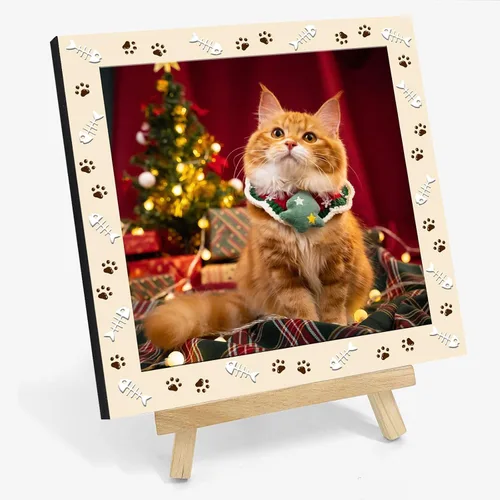 Miniatura 8 de Marco de fotos de perro personalizado con caballete, regalo conmemorativo personalizado para mascotas para amantes de las mascotas, retrato