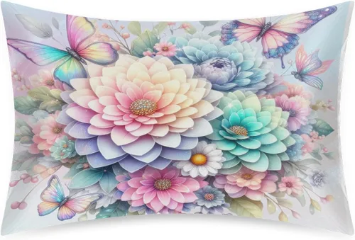 Miniatura 60 de Funda de almohada de satén de unicornio rosa lindo para cabello y piel, tamaño estándar, funda de almohada de seda suave de satén refrescante