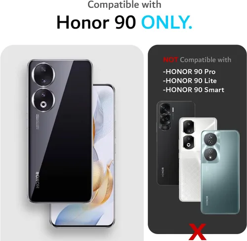 Miniatura 2 de TUDIA DualShield Grip - Funda protectora compatible con Honor 90, de doble capa, a prueba de golpes, delgada, de grado militar, antideslizante, Azul