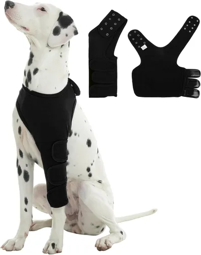 ROZKITCH Traje de recuperación para perros para piernas delanteras izquierdas, traje de cirugía transpirable para perro, antilamer, alternativa de