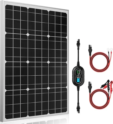 Miniatura 9 de SUNER POWER Kit de panel solar de 12 V 30 W, panel solar de alta eficiencia de 30 vatios + controlador de carga MPPT ultra inteligente de 10 A