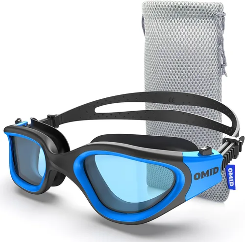Miniatura 18 de OMID P2 Lite - Gafas de natación cómodas antivaho para hombres, mujeres, adultos y jóvenes Lente B2-azul Marco Blueblack