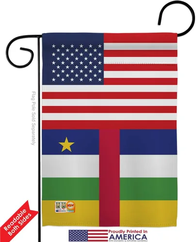 Miniatura 4 de Central African Republic US Friendship Garden House Flags Set Regional USA American Alliance World Country Particular Area Small Decorative Gift
