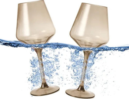 Miniatura 16 de Copas de vino de plástico irrompible de estilo europeo, juego de 4 vasos de vino de acrílico Tritan, irrompible, color transparente, irrompible, sin