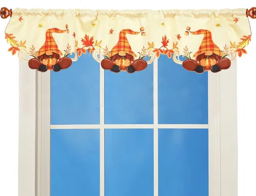 Miniatura 6 de Cenefa de Cortina Bordada con Trébol Irlandés A 58 × L 14 Pulgadas, Decoraciones de Ventana de Cocina para el Día de San Patricio o Primavera