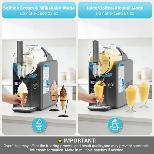 Miniatura 2 de Máquina de helados para hacer bebidas congeladas, máquina de granizado para el hogar, máquina para granizar, no necesita hielo, autolimpieza, 5