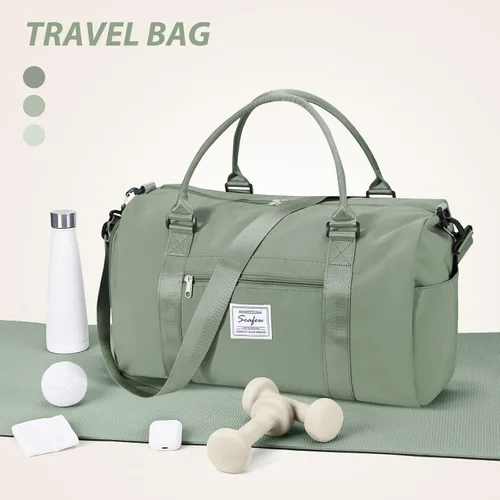 Miniatura 2 de Bolsa de gimnasio para hombres con compartimento para zapatos y bolsillo húmedo, mochila deportiva para natación, yoga, bolsa de viaje impermeable