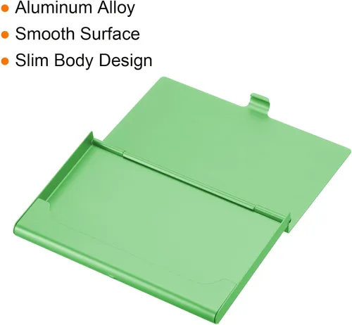 Miniatura 5 de PATIKIL Titular de la tarjeta de visita, titular de la tarjeta del metal de aluminio para la tarjeta de crédito de la tarjeta de, Azul, Verde