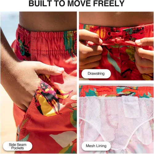 Miniatura 19 de Kanu Surf Traje de baño Yolo de secado rápido UPF 50+ para niños