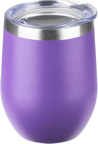 Miniatura 16 de StarSpeed Vaso de vino de 12 onzas con tapa, tazas de viaje de acero inoxidable sin pie con aislamiento de doble pared, taza de café aislada, vasos