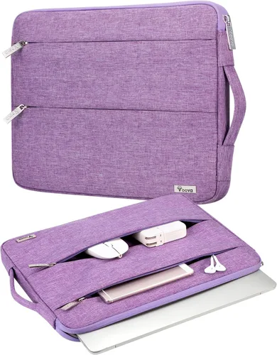 Miniatura 7 de Funda para Laptop Voova de 13 13.6 Pulgadas Compatible con MacBook Air 13 M1/M2/M3/M4, MacBook Pro 13/14, iPad Pro 13, Bolsa de Computadora delgada