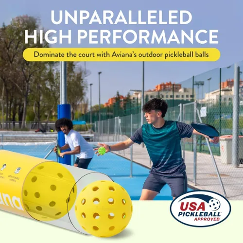 Miniatura 3 de Outdoor Pickleball Balls USAPA Approved for Tournament Play 6 12 48 Packs Durable 40-Hole Design Ideal for All Skill Levels Pickleball Accessories