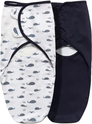 Miniatura 8 de Manta de envolver para bebé, paquete de 3 mantas para recién nacidos de 0 a 3 meses, tamaño pequeño/mediano fácil de cambiar, saco de envolver