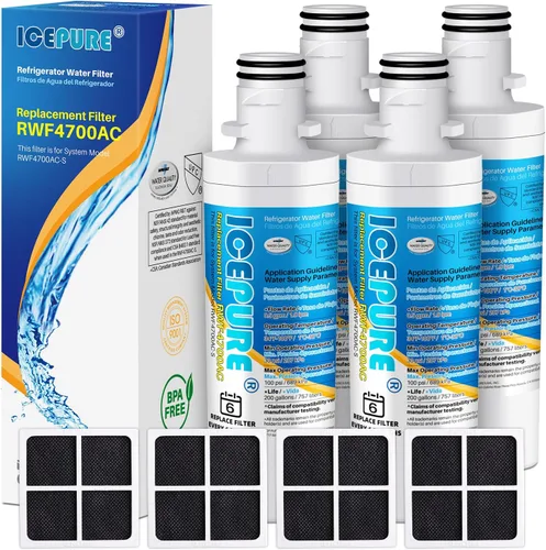 Miniatura 9 de ICEPURE Filtro de agua para refrigerador ADQ747935 y repuesto para LG ® LT1000P®, MDJ64844601, Kenmore Elite 9980, ADQ74793501 LT1000PC ®