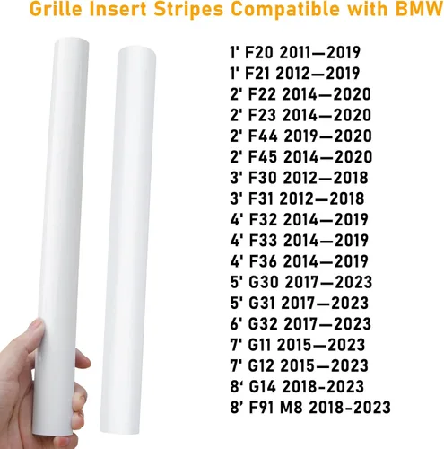 Miniatura 3 de Jaronx Compatible con Cubierta de Soporte en V de BMW, Insertos de Parrilla Frontal Cubiertas de Moldura de Soporte en V Compatibles con BMW