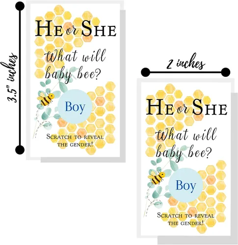 Miniatura 3 de Boutique Marketing LLC It's A Boy Gender Reveal Tarjetas para raspar Fiesta de revelación de género Juegos de revelación de género con temática