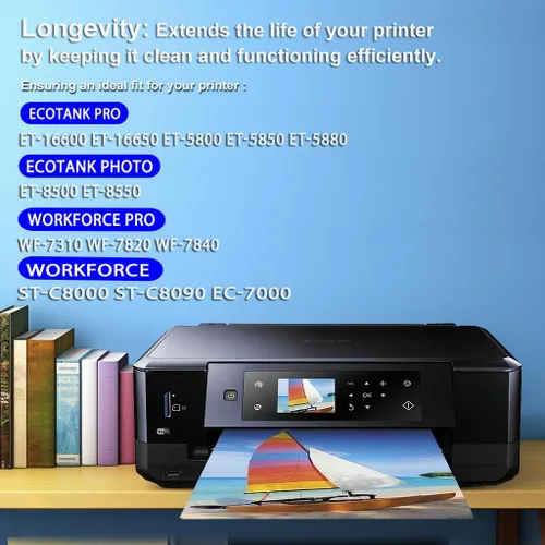 Miniatura 2 de E-9345 Mantenimiento de tinta para ET-5880 ET-8550 ET-8500 ET-5850 ET-5800 ET-16600 ET-16650 EC-C7000 Workforce Pro WF-7820 WF-7310 WF-7840 ST-7840