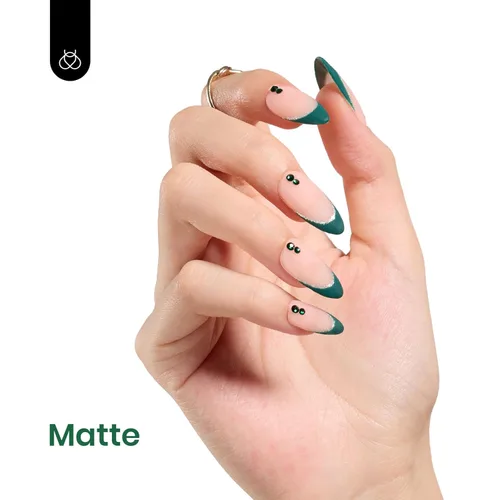 Miniatura 716 de Beetles - Esmalte de uñas de gel marrón – 0.5 onzas líquidas de esmalte de gel marrón oscuro, lámpara LED UV para uñas, regalo de manicura para I