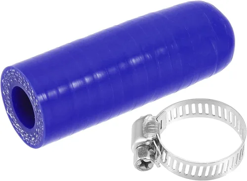 Miniatura 16 de uxcell 1 Unidades 0.236 in ID Silicona Tapa de Refrigerante con Abrazadera para Calentador de Refrigerante Bypass Vacío Agua Puerto Azul
