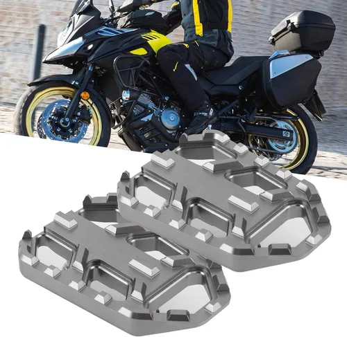 Miniatura 3 de Reposapiés ancho para motocicleta, pedales de aleación de aluminio aptos para DL650 DL1000 VSTROM/pedal de descanso para accesorios de motocicleta