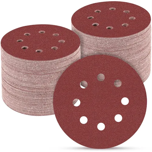 165 piezas, discos de lija de 5 pulgadas redondos, papel de lija de gancho y bucle para lijadora orbital aleatoria, grano 40 60 80 120 150 240 320