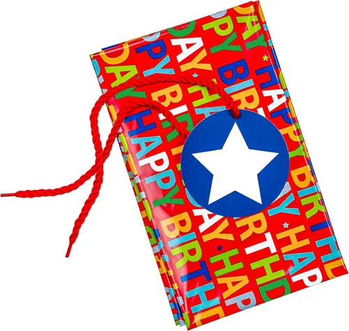 Miniatura 3 de WRAPAHOLIC Bolsa de regalo de plástico grande de 56 pulgadas para cumpleaños, bolsa roja para bicicleta, envoltura de regalo para baby shower, 1