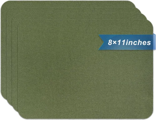Miniatura 23 de Azobur Parches termoadhesivos de tela de nailon de 2.4 x 60 pulgadas, cinta adhesiva tenaz resistente al agua, parche para planchar para tienda
