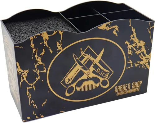 Caja de soporte para tijeras de peluquería, suministros de peluquería, accesorios para estación de herramientas, organizador de escritorio, clips de