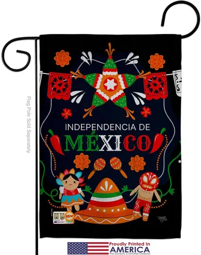 Miniatura 2 de Nacionalidad Independencia De México Bandera de Jardín Nación Regional Internacional Mundo País Área Particular Pequeña Decoración Regalo Patio Casa