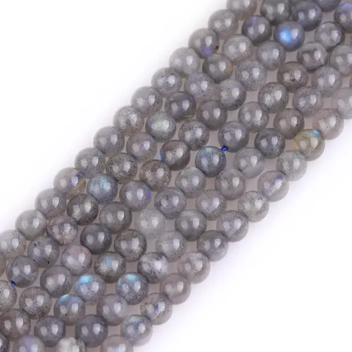 Miniatura 29 de GEM-Inside Cuentas sueltas de amatista natural de 14 mm, gemas de cristal redondo, piedra de energía para hacer joyas, 15 pulgadas Amatista oscura