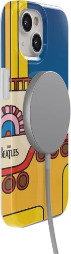Miniatura 5 de Casely Funda para iPhone 15 Plus Yellow Submarine Beatles Compatible con MagSafe Diseño clásico ultra delgado Submarino Amarillo Beatles