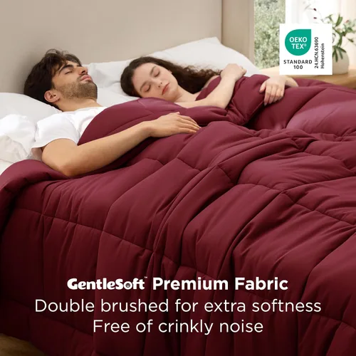 Miniatura 146 de Bedsure Relleno de edredón – Edredones acolchados tamaño King, edredón para todas las estaciones, ropa de cama alternativa de plumón suave, con 8