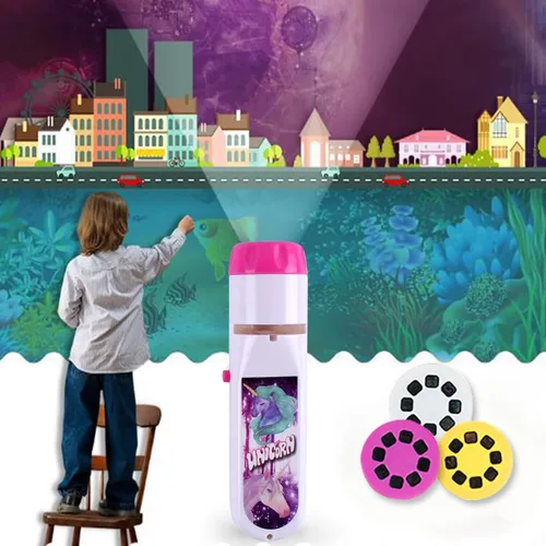 Miniatura 2 de Georgie Porgy Proyector de Juguetes para Niños Conjunto Educativo de Ciencias Pared Techo Tienda Antorcha Linterna para Niños Regalos para Niños