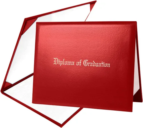 Miniatura 22 de Funda para diploma de 8.5 x 11 pulgadas, certificado acolchado de cuero sintético de graduación (negro)
