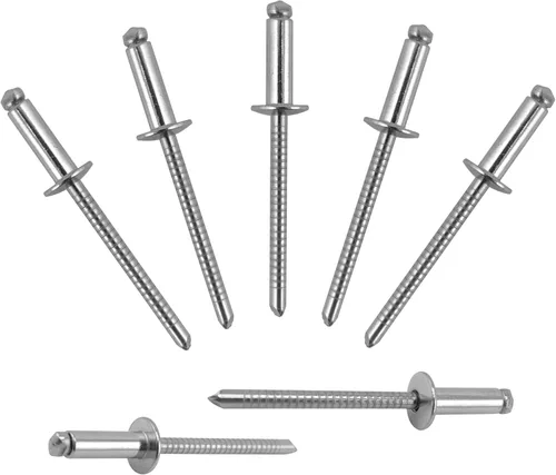 Miniatura 26 de ALLCLEAN 50 piezas de remaches ciegos profesionales de acero inoxidable de 1/4" x 1/2", remaches POP de 6,4 x 12 mm, agarre y mandril de acero