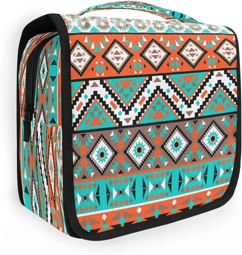 Miniatura 2 de Neceser colgante con calavera, piña, arco iris, baloncesto, portátil, para viajes, cosméticos, maquillaje, baño, ducha, afeitado, bolsa organizadora