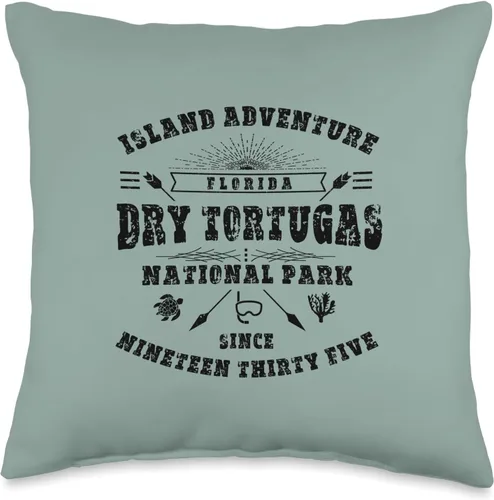 Dry Tortugas National Park Florida Keys Island Souvenir Throw Pillow
