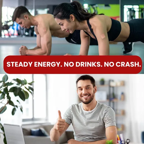Miniatura 3 de Red Energy & Endurance Patch - Energía natural - Fabricado en Estados Unidos - 30 parches