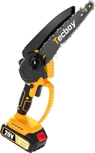 Miniatura 2 de Mini motosierra eléctrica 2 en 1 de 8 y 6 pulgadas, inalámbrica, portátil, para sierras de poste a pilas Makita, sierra de mano pequeña con 2