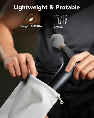 Miniatura 2 de SKG Mini pistola de masaje de tejido profundo para mujeres y hombres, regalo de cumpleaños elegible por la FSA y HSA para mujeres y hombres, pistola
