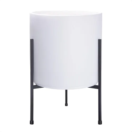 Miniatura 11 de Macetero moderno con soporte de metal de 8, 10, 12 y 14 pulgadas, para plantas