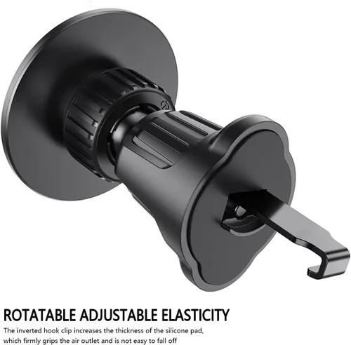 Miniatura 3 de Mandark Soporte Magnético para Teléfono de Coche, Rotación de 360°, Soporte de Smartphone para Rejilla de Ventilación de Auto, Soporte de Clip