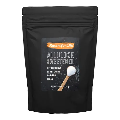 Smart for Life Edulcorante de alulosa - Edulcorante keto cero carbohidratos netos, bajo en calorías, sustituto natural del azúcar cetogénico,