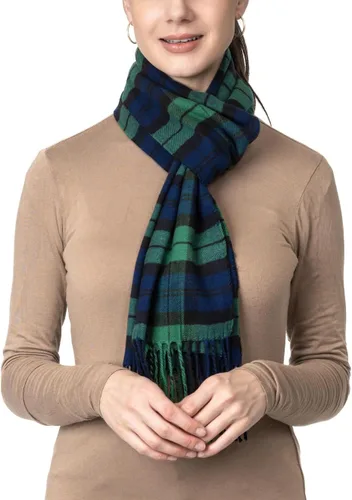 Miniatura 5 de Bufanda de invierno Achillea suave y cálida, de tartán, a cuadros, de cachemira, unisex