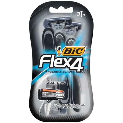 Bic Bic Flex 4 afeitadoras desechables, 3 unidades (paquete de 2)