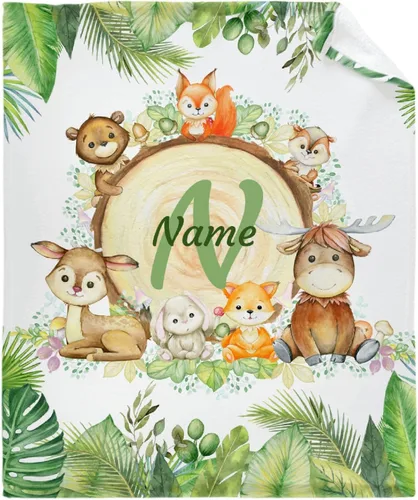 Miniatura 7 de La manta personalizada con diseño de animales y dinosaurios y elefantes es súper suave y cálida, la manta de franela ligera es para uso en todas